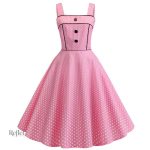 Robe à pois vintage pour soirées
