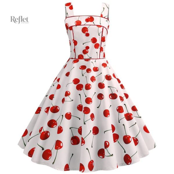Robe à pois pour un look nostalgique