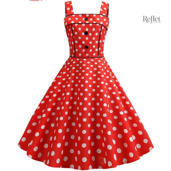 Robe à pois, touche rétro dans votre garde-robe