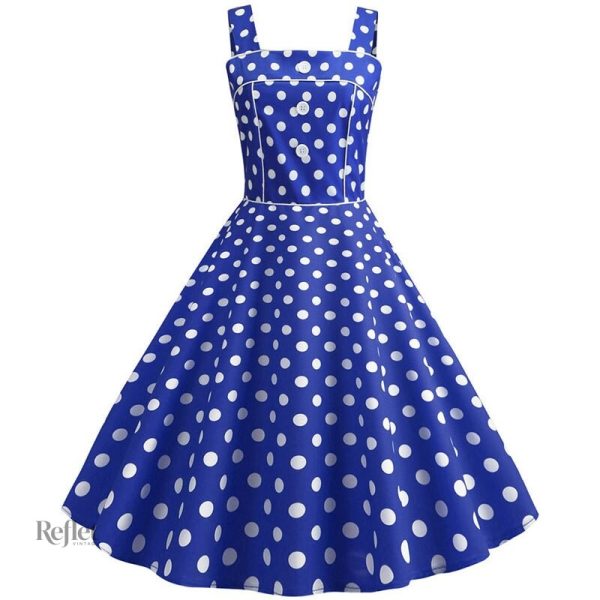 Robe à pois classique style années 50