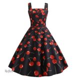 Robe à pois, look d'époque année 50