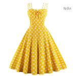 Robe à pois vintage années 50, élégante et abordable