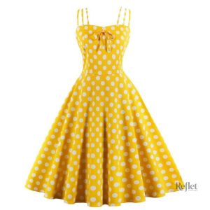 Robe à pois pas cher, touche nostalgique et féminine