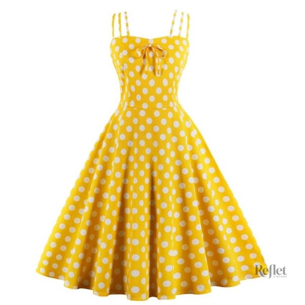 Robe à pois pas cher, touche nostalgique et féminine