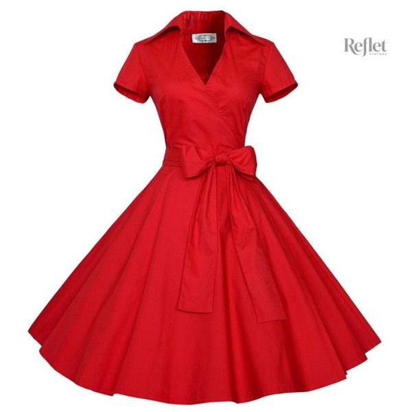 Robe à pois tendance années 60