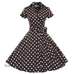 Robe à pois pour look vintage