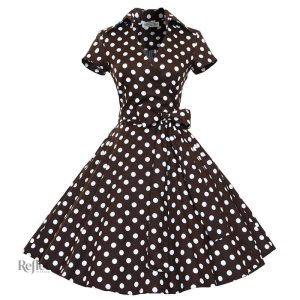 Robe à pois pour look vintage
