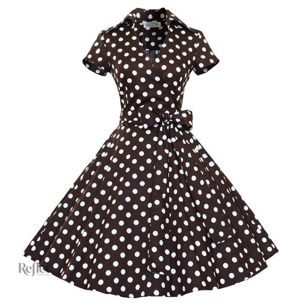 Robe à pois pour look vintage