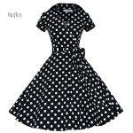 Élégante robe à pois des années 60