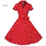Robe à pois pour un look nostalgique