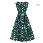 Robe courte à pois style années 30