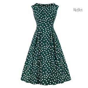 Robe courte à pois style années 30
