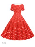 Robe évasée à pois, mode rétro pour enfant