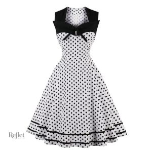Robe à pois style années 60
