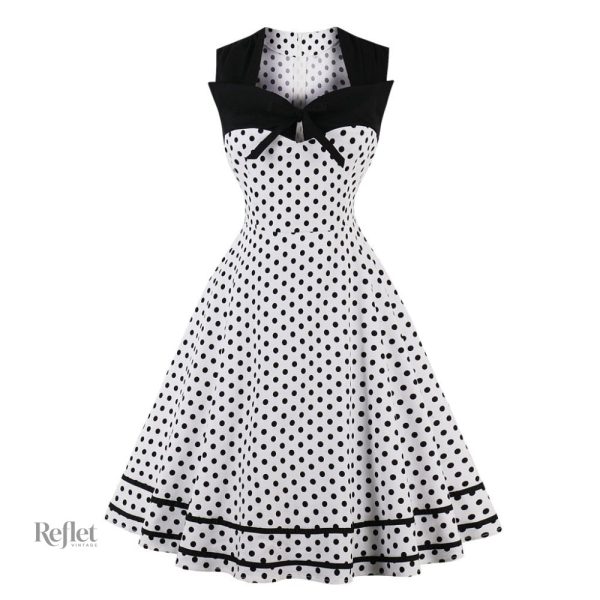 robe-a-pois-style-annee-60-1 Robe à pois style années 60