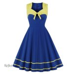 Robe à pois vintage inspirée des années 60