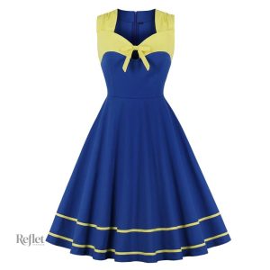 Robe à pois vintage inspirée des années 60