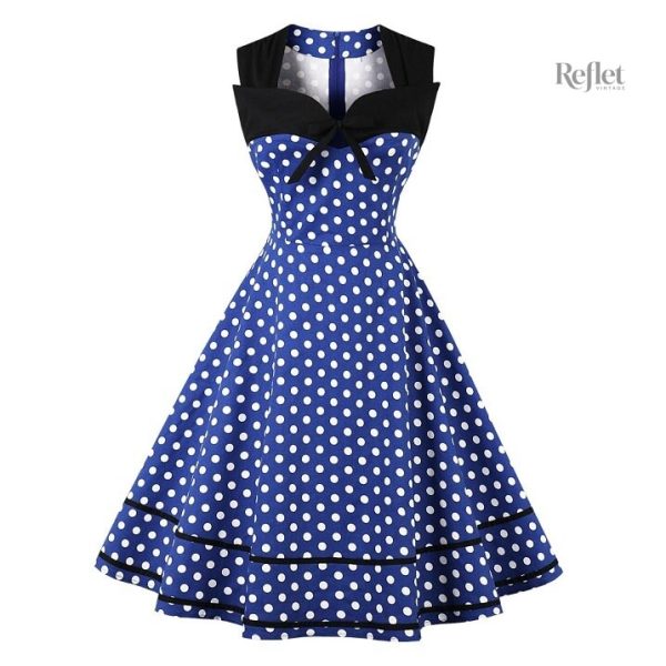 Vêtements à pois style rétro des années 60