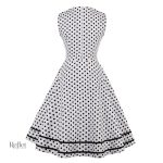 Robe rétro à pois, style emblématique des années 60