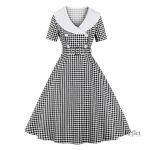 Robe vintage à pois années 40