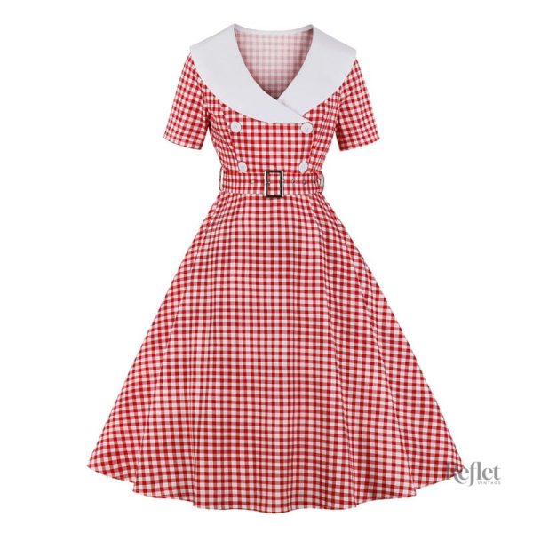 Robe à pois classique, inspiration vintage