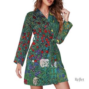 Robe actuelle inspirée des années 70, colorée et vintage