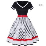 Robe à pois années 50 pour look rétro