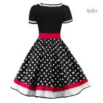 Robe élégante années 50, tissu léger
