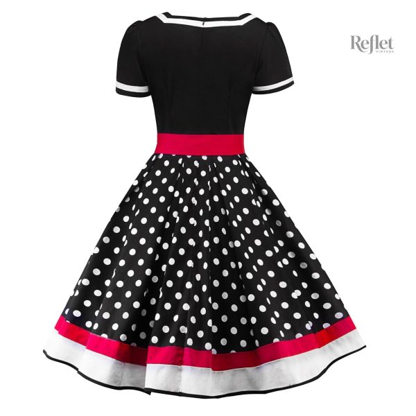 Robe élégante années 50, tissu léger