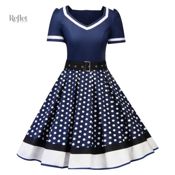 Robe d'inspiration années 50, jupe voluminous