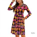 Robe style rétro ample pour une allure décontractée
