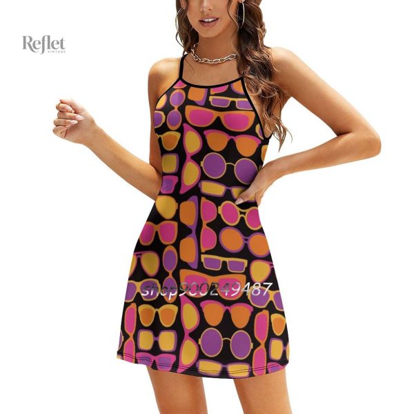 Robe estivale ample au style vintage des années 70