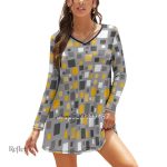 Robe vintage des années 70 avec motifs floraux