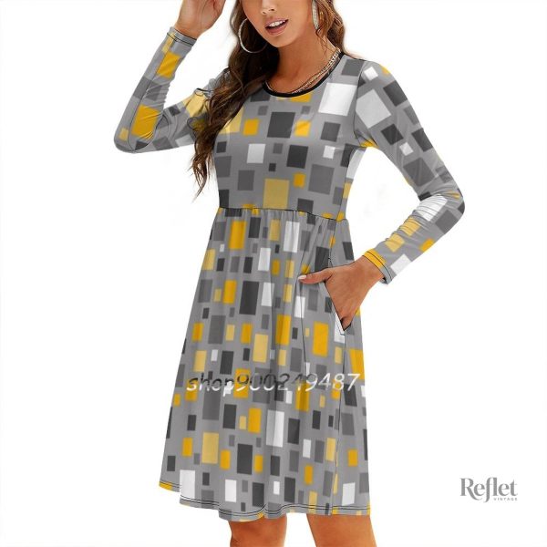 Robe rétro années 70, style décontracté et chic