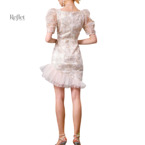 Robe élégante avec franges et motifs art déco