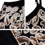 Robe à franges dorées années 20