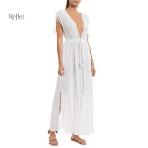 Robe année 20 blanche, parfaite pour une soirée élégante