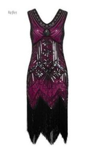 Robe vintage bleu, inspiration années 20