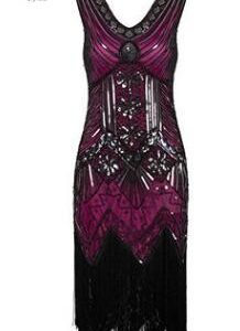 Robe vintage bleu, inspiration années 20