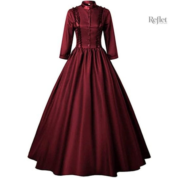 Robe vintage rouge élégante avec style années 20