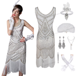 Robe chic années 20 avec design élégant et intemporel