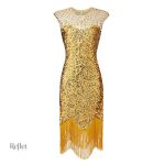Robe années 20 élégante en style vintage