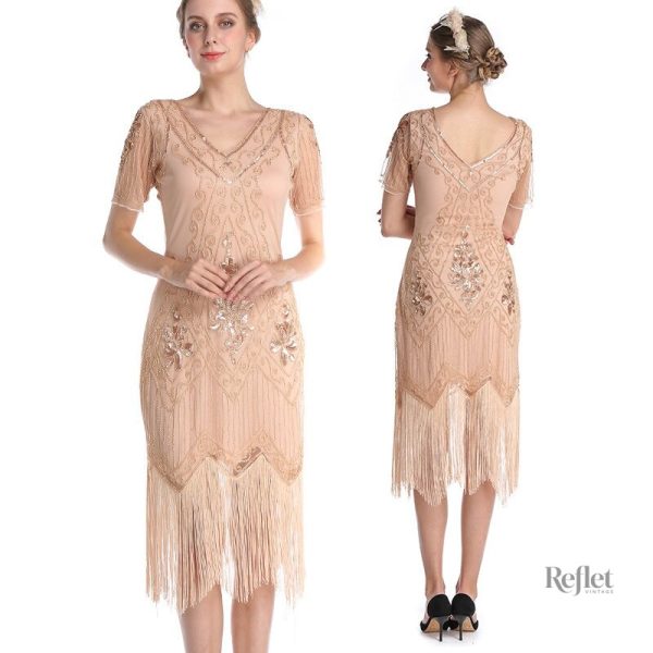 robe-annee-20-femme-1 Robe femme style année 20, élégante et classique