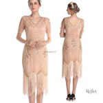 Robe rétro années 20, look vintage pour femmes