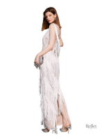 Robe vintage longue avec un design des années folles