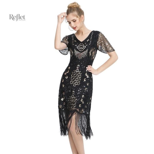 Détails chic sur la robe Année 20
