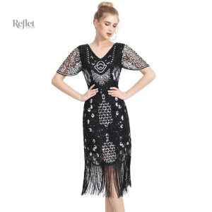 Détails raffinés de la robe Année 20