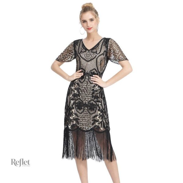 Coupe flatteuse de la robe rétro années 20