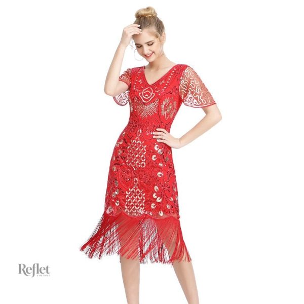 Robe d'inspiration Gatsby, style vintage