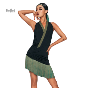 Robe année 20 en vert